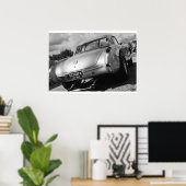 belemmering - 1957 Chevy Corvette Gasser Poster (Thuiskantoor)