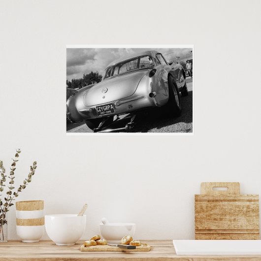  belemmering - 1957 Chevy Corvette Gasser Poster (Keuken)