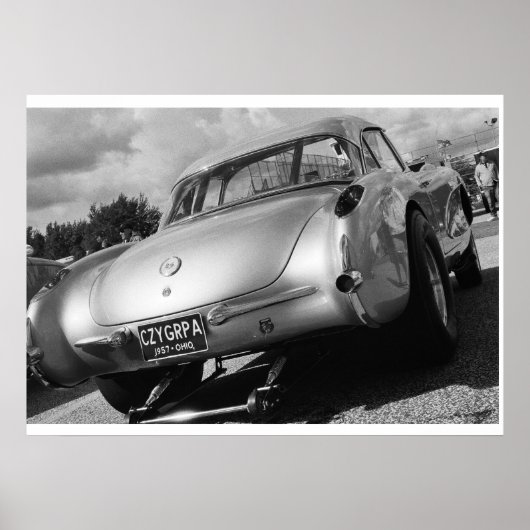 belemmering - 1957 Chevy Corvette Gasser Poster (Voorkant)