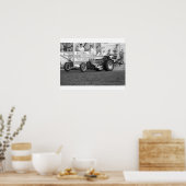 belemmering - Kat Kat Roadster Poster (Keuken)