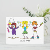 Belemmering koningin, de koks, Uitnodiging (Staand voorkant)