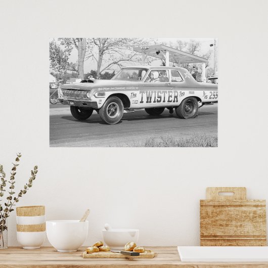  belemmering - Twister aan Mopar Stocker Poster (Keuken)