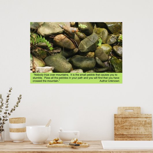 Belemmeringen, afdrukken poster (Keuken)