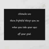 Belemmeringen Briefkaart (Voorkant)