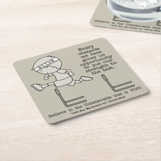 Belemmeringen Kartonnen Onderzetters (Schuin)