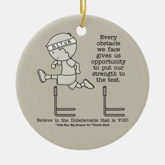 Belemmeringen Keramisch Ornament (Voorkant)