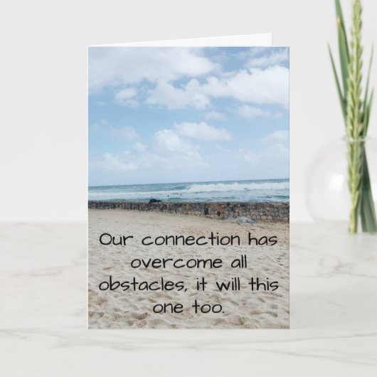 Belemmeringen overwinnen feestdagen kaart (Voorkant)