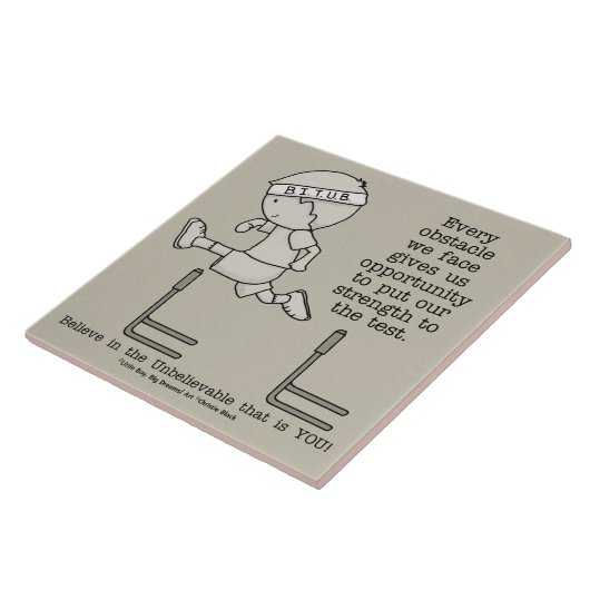 Belemmeringen Tegeltje (Zijkant)