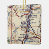 Belen New Mexico Map Keramisch Ornament (Links)