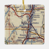 Belen New Mexico Map Keramisch Ornament (Voorkant)
