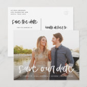 Belettering Bewaar ons Datum Briefkaart (Voorkant / Achterkant)