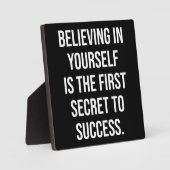Beleven in jezelf - succes Motivatie Fotoplaat (Voorkant)