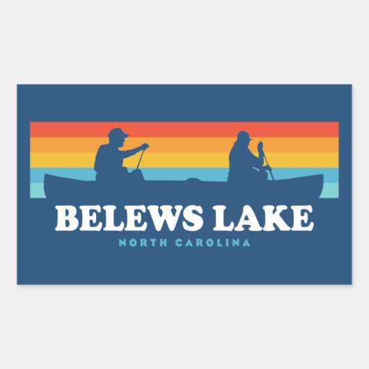 Belews Lake North Carolina Cano Rechthoekige Sticker (Voorkant)
