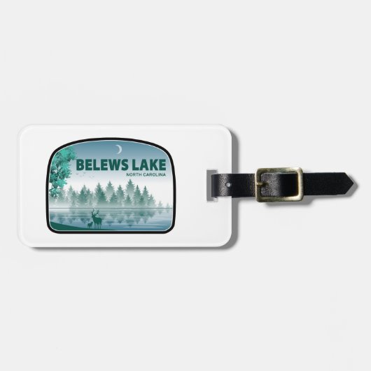 Belews Lake North Carolina Deer Bagagelabel (Voorkant horizontaal)