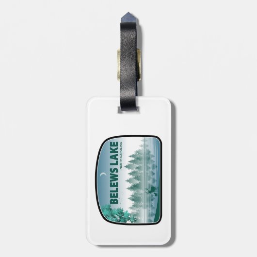 Belews Lake North Carolina Deer Bagagelabel (Achterkant verticaal)