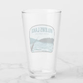 Belews Lake North Carolina Gevist Rod Glas (Achterkant)