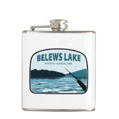 Belews Lake North Carolina Gevist Rod Heupfles (Voorkant)