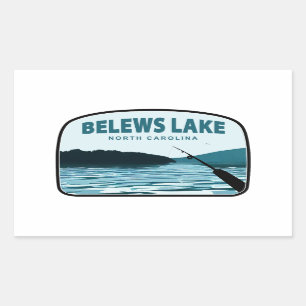 Belews Lake North Carolina Gevist Rod Rechthoekige Sticker