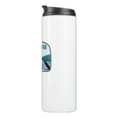 Belews Lake North Carolina Gevist Rod Thermosbeker (Geroteerd rechts)