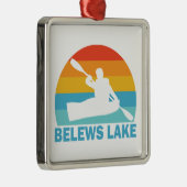 Belews Lake North Carolina Kayak Metalen Ornament (Rechts)