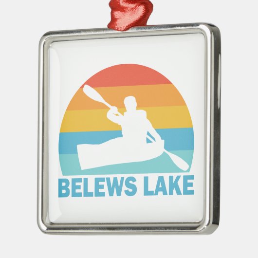Belews Lake North Carolina Kayak Metalen Ornament (Links)