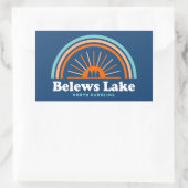 Belews Lake North Carolina Rainbow Rechthoekige Sticker (Tas)