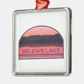 Belews Lake North Carolina Red Sunrise Metalen Ornament (Links)