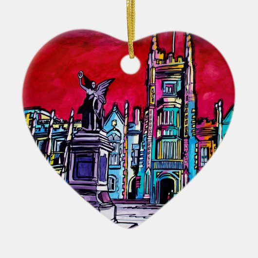 Belfast Alive - Universiteit van Queens Keramisch Ornament (Voorkant)