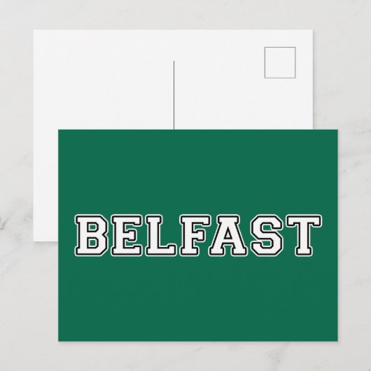 Belfast Briefkaart (Voorkant / Achterkant)