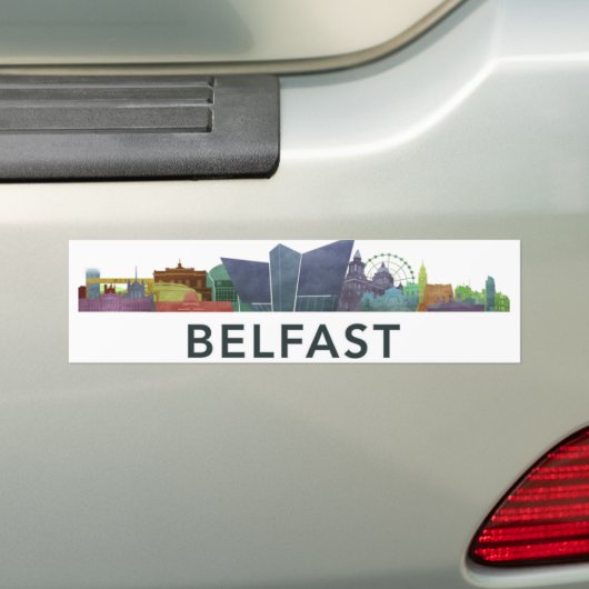 Belfast bumbersticker bumpersticker (Op auto)