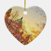 Belfast Christmas Decoration Keramisch Ornament (Achterkant)