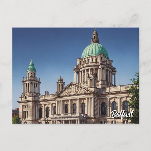Belfast City Hall Ansichtkaart Briefkaart (Voorkant)