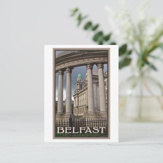 Belfast City Hall Briefkaart (Staand voorkant)