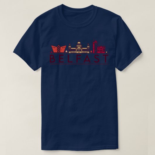 Belfast cityscape t-shirt (Design voorkant)