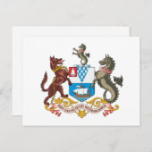 Belfast Coat of Arms Briefkaart (Voorkant / Achterkant)