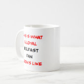 Belfast-fan, loyaal koffiemok (Voorkant links)