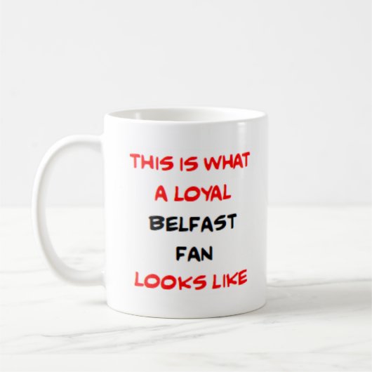 Belfast-fan, loyaal koffiemok (Links)
