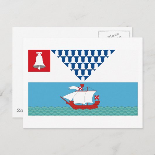 Belfast Flag Briefkaart (Voorkant / Achterkant)