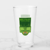 Belfast Gay Pride - Brighton België - LGBT Glas (Achterkant)