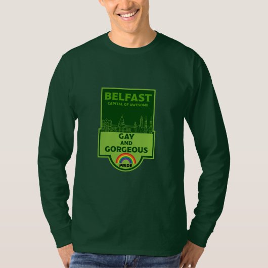 Belfast Gay Pride - Brighton België - LGBT T-shirt (Voorkant)