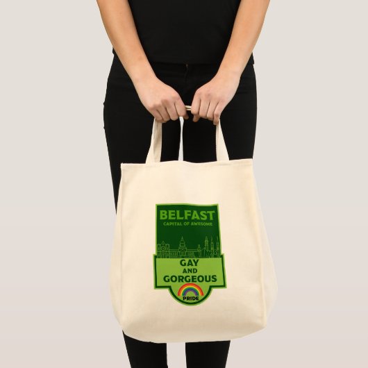 Belfast Gay Pride - Brighton België - LGBT Tote Bag (Voorkant (product))