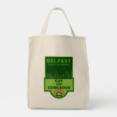 Belfast Gay Pride - Brighton België - LGBT Tote Bag (Achterkant)