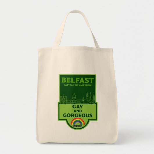 Belfast Gay Pride - Brighton België - LGBT Tote Bag (Voorkant)