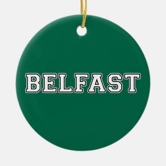 Belfast Keramisch Ornament (Voorkant)