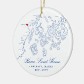 Belfast Maine Ornament - Home Sweet Home (Links)