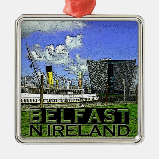 Belfast Metalen Ornament (Voorkant)