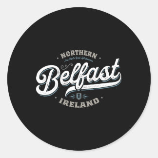 Belfast Noord-Ierland City Travel Capital Ronde Sticker