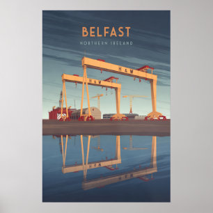 Belfast Noord-Ierland Reisposter Poster