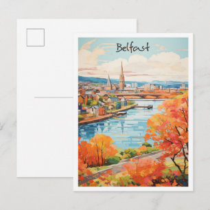 Belfast Noord-Ierland Reizen Stad Esthetiek Briefkaart