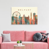 BELFAST, NOORD-IERLAND SKYLINE CANVAS AFDRUK (Insitu (Woonkamer))